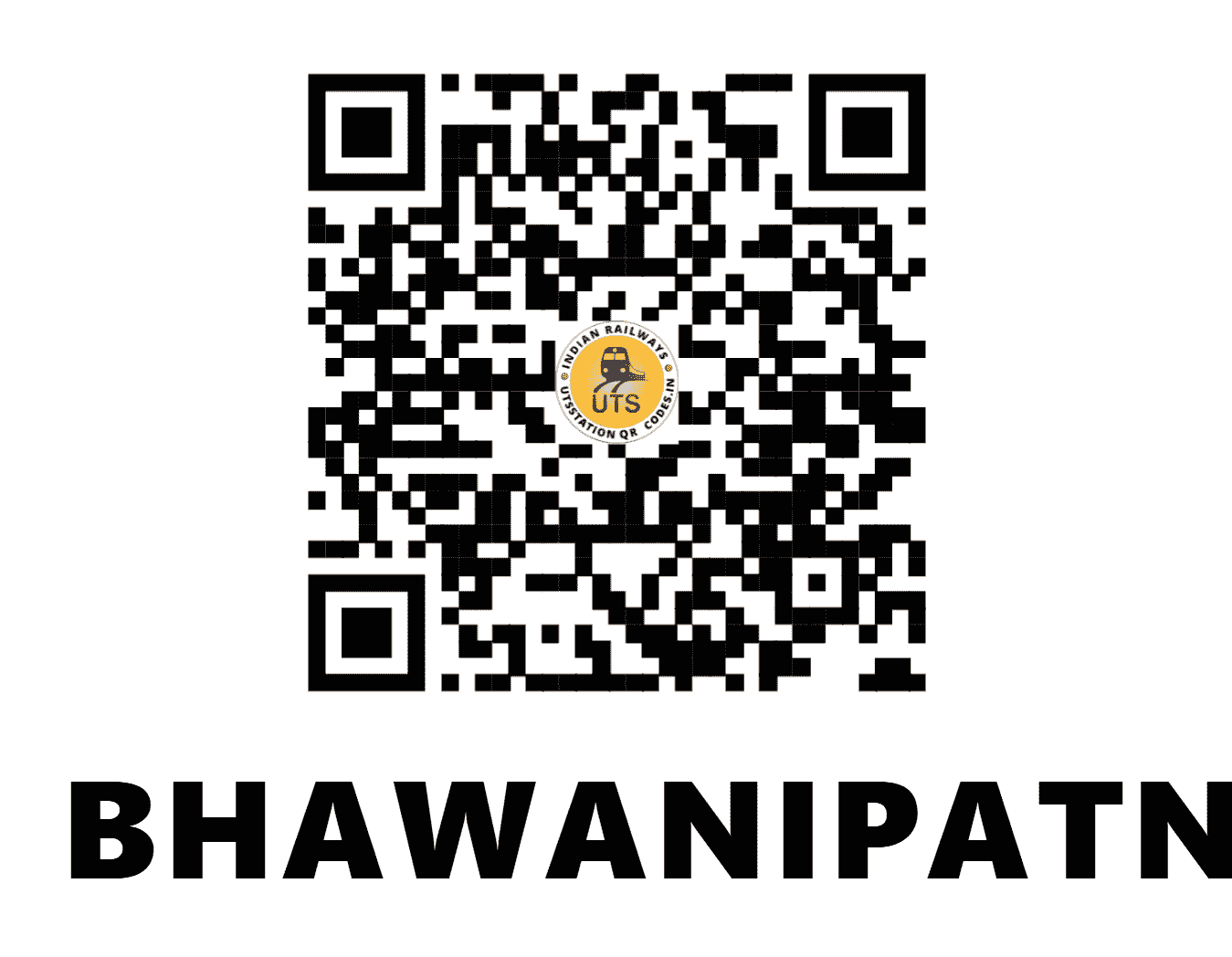 UTS QR Code for BHAWANIPATNA - BWIP - EO (ODISHA)