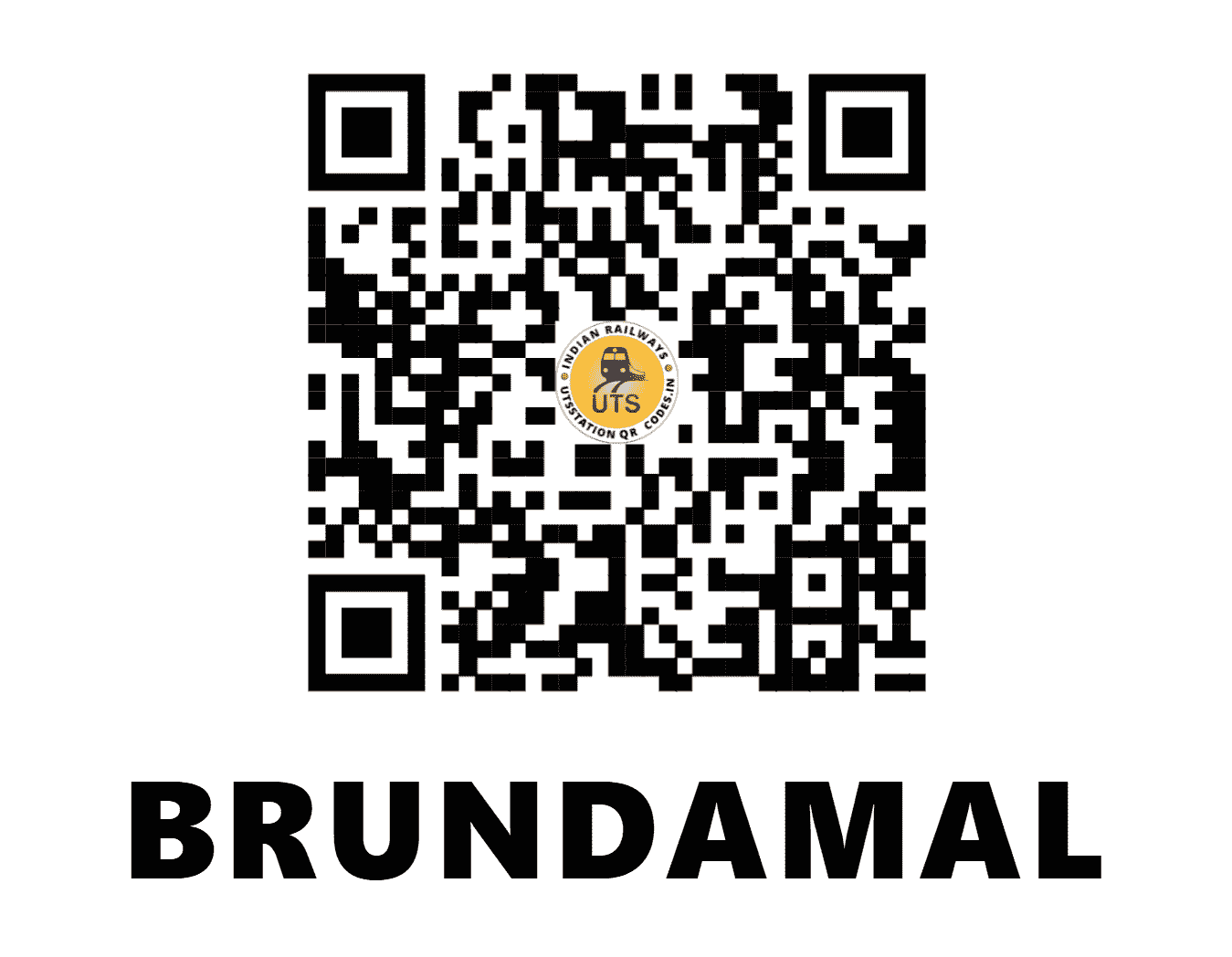 UTS QR Code for BRUNDAMAL - BXQ - EO (ODISHA)