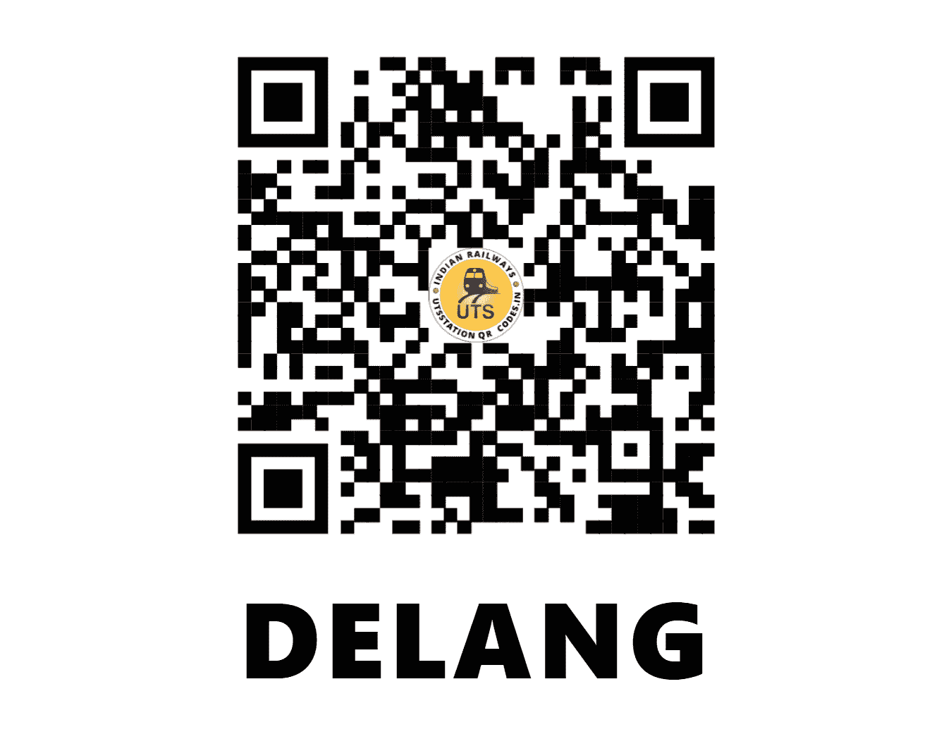 UTS QR Code for DELANG - DEG - EO (ODISHA)