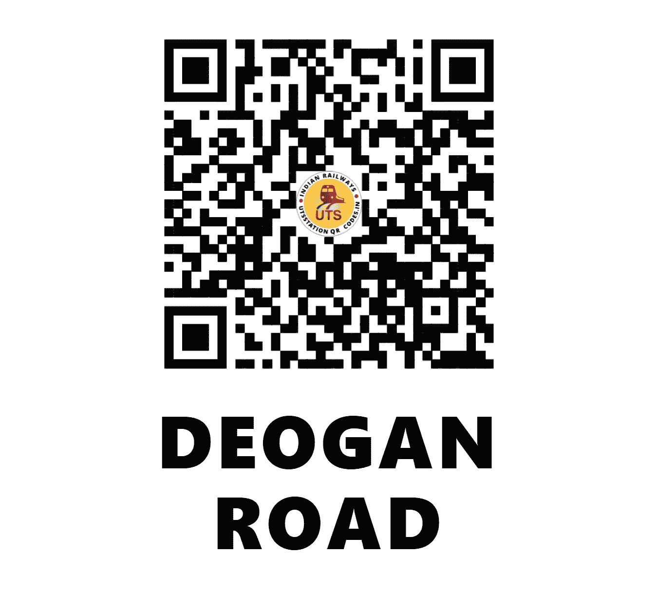 UTS QR Code for DEOGAN ROAD - DFR - EO (ODISHA)