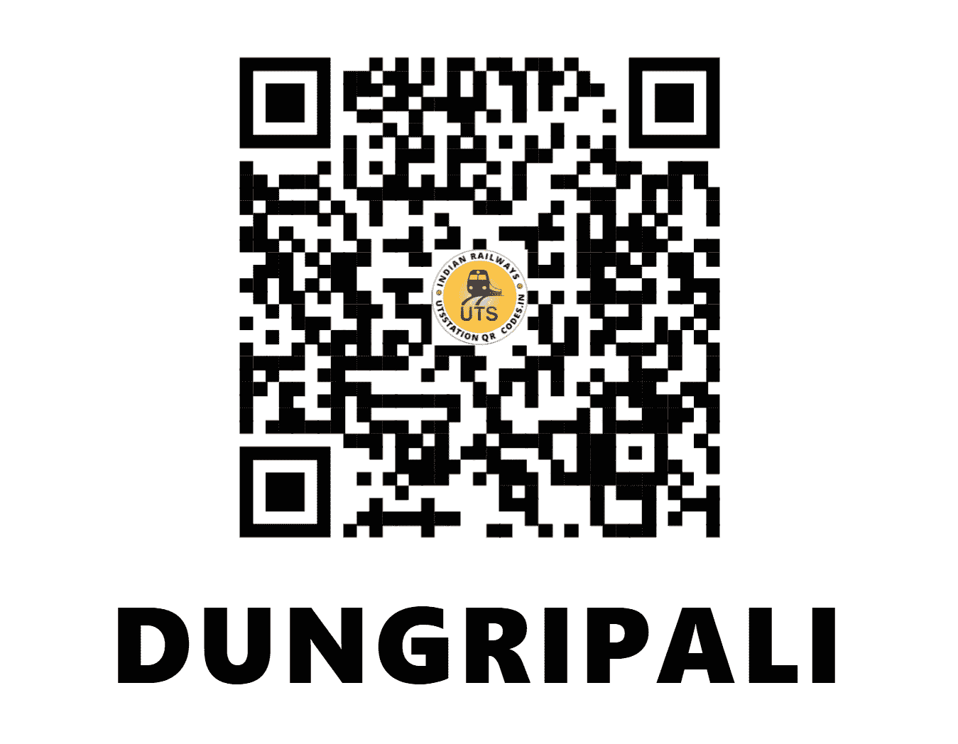 UTS QR Code for DUNGRIPALI - DJX - EO (ODISHA)