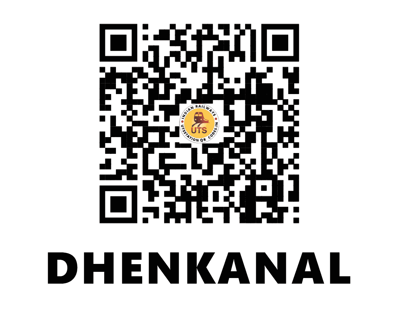 UTS QR Code for DHENKANAL - DNKL - EO (ODISHA)