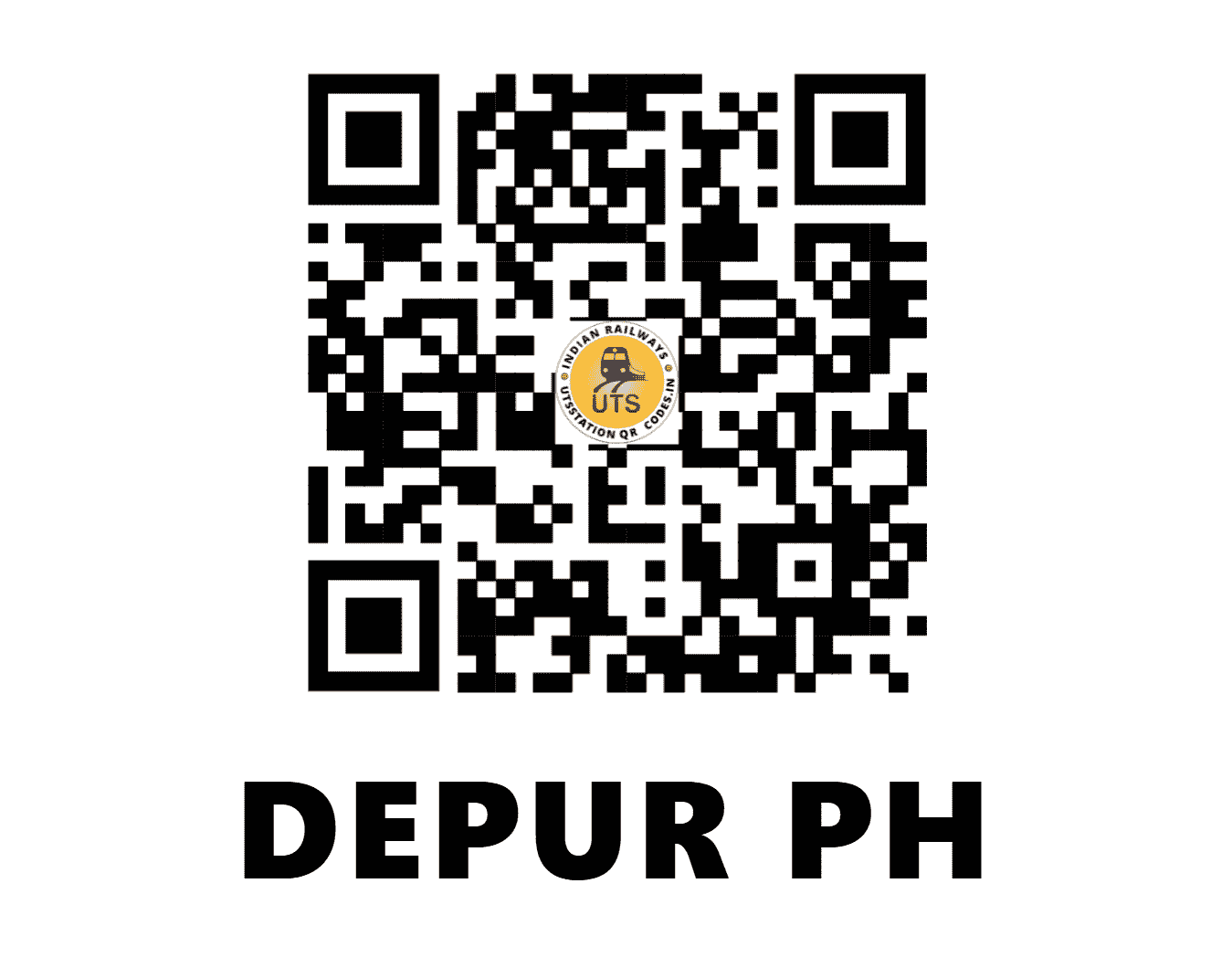 UTS QR Code for DEPUR PH - DPUR - EO (ODISHA)