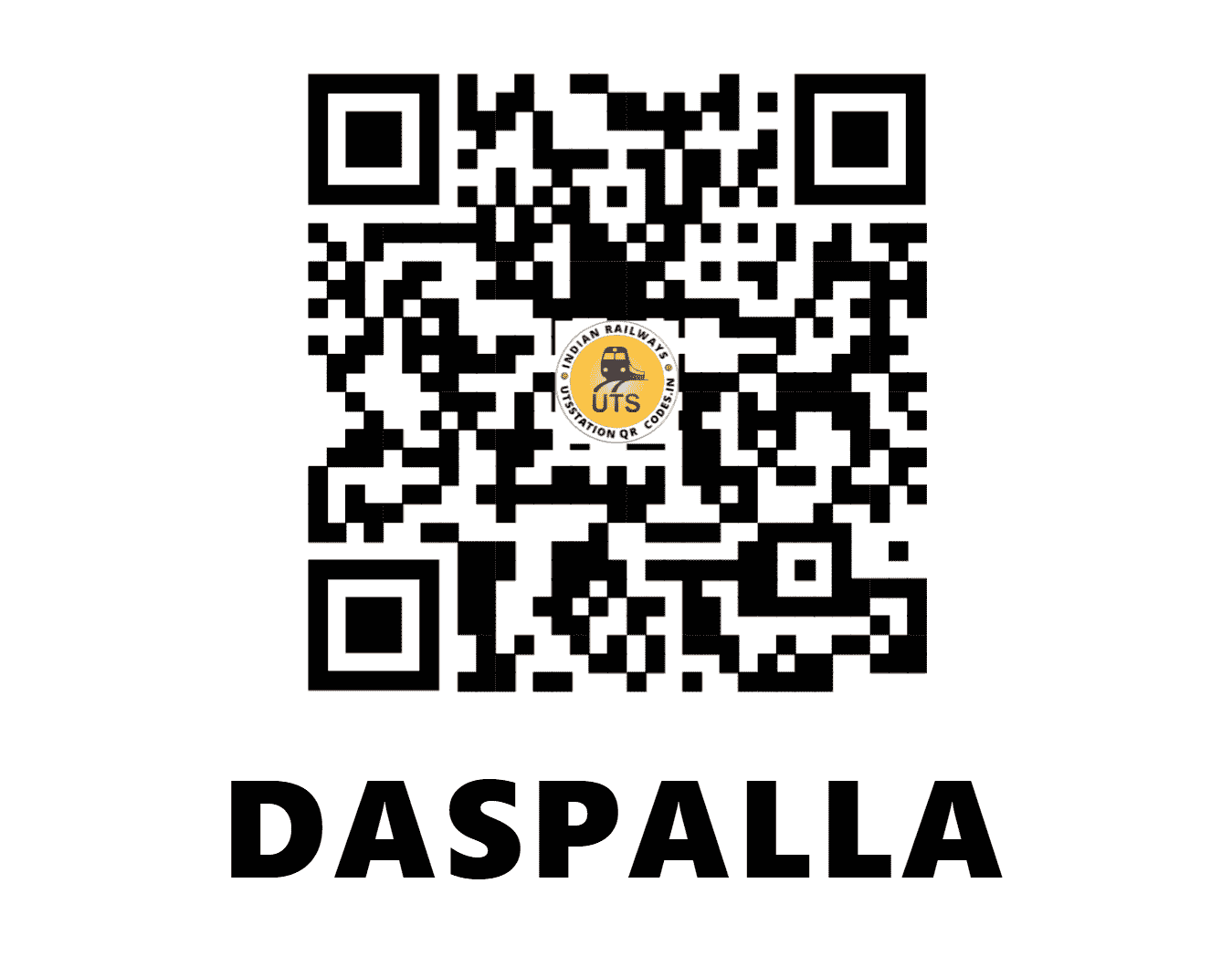 UTS QR Code for DASPALLA - DSPL - EO (ODISHA)