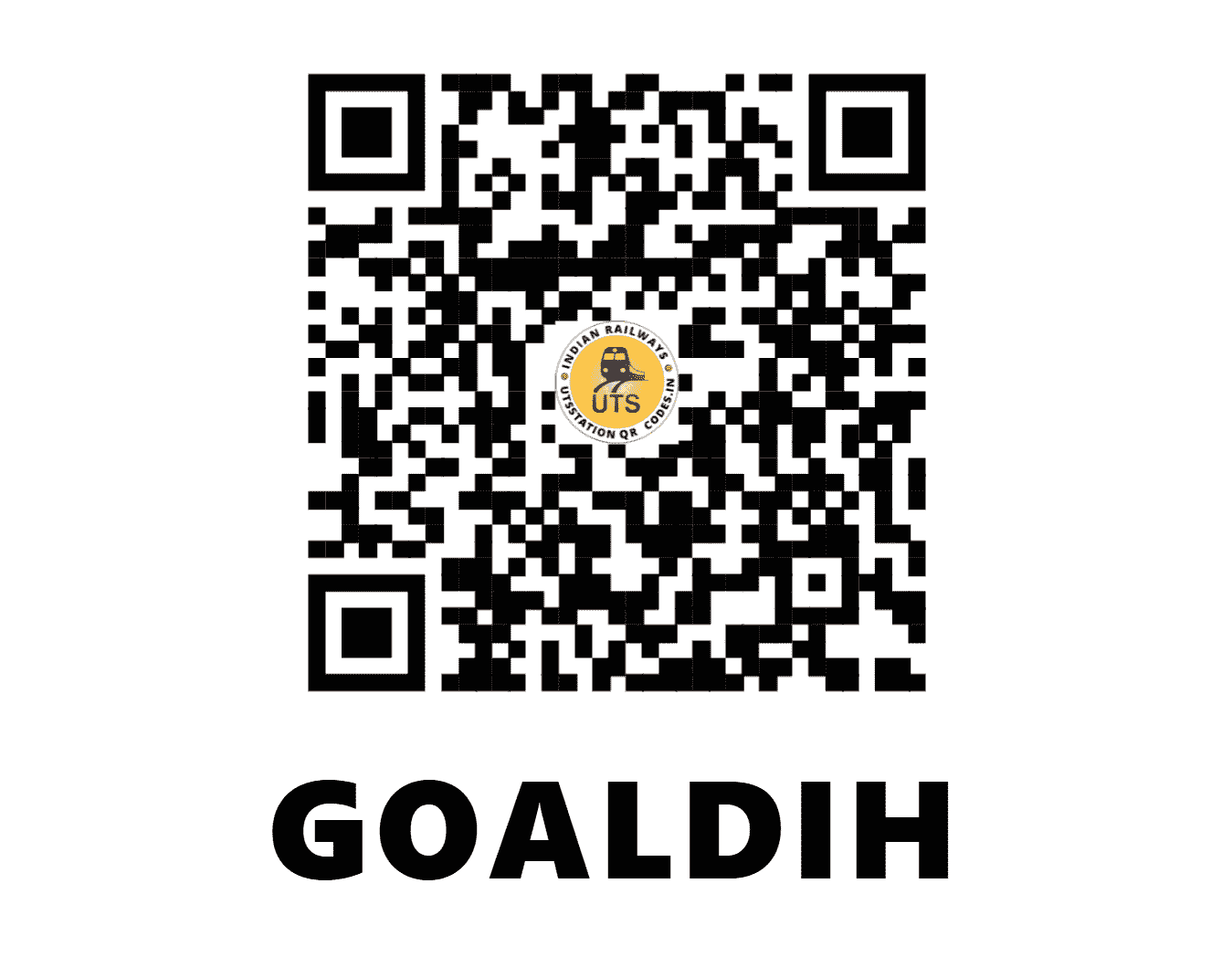 UTS QR Code for GOALDIH - GADH - EO (ODISHA)