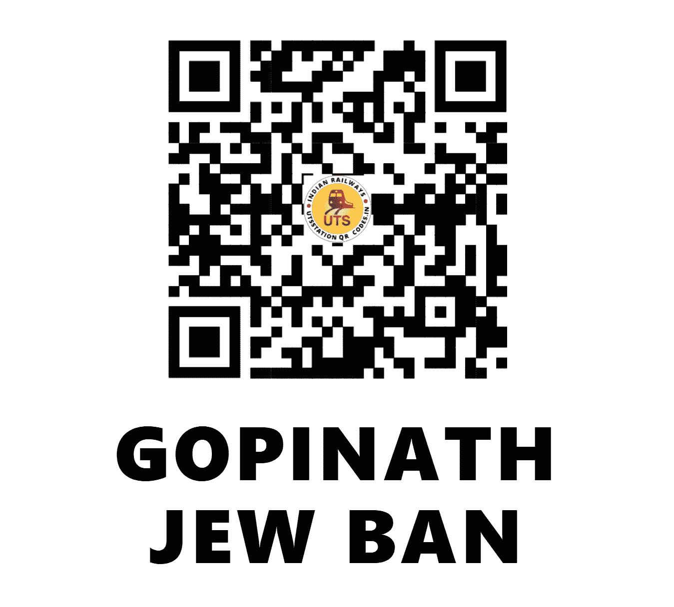 UTS QR Code for GOPINATH JEW BAN - GNJB - EO (ODISHA)