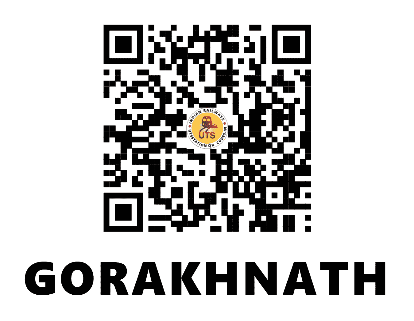 UTS QR Code for GORAKHNATH - GRKN - EO (ODISHA)