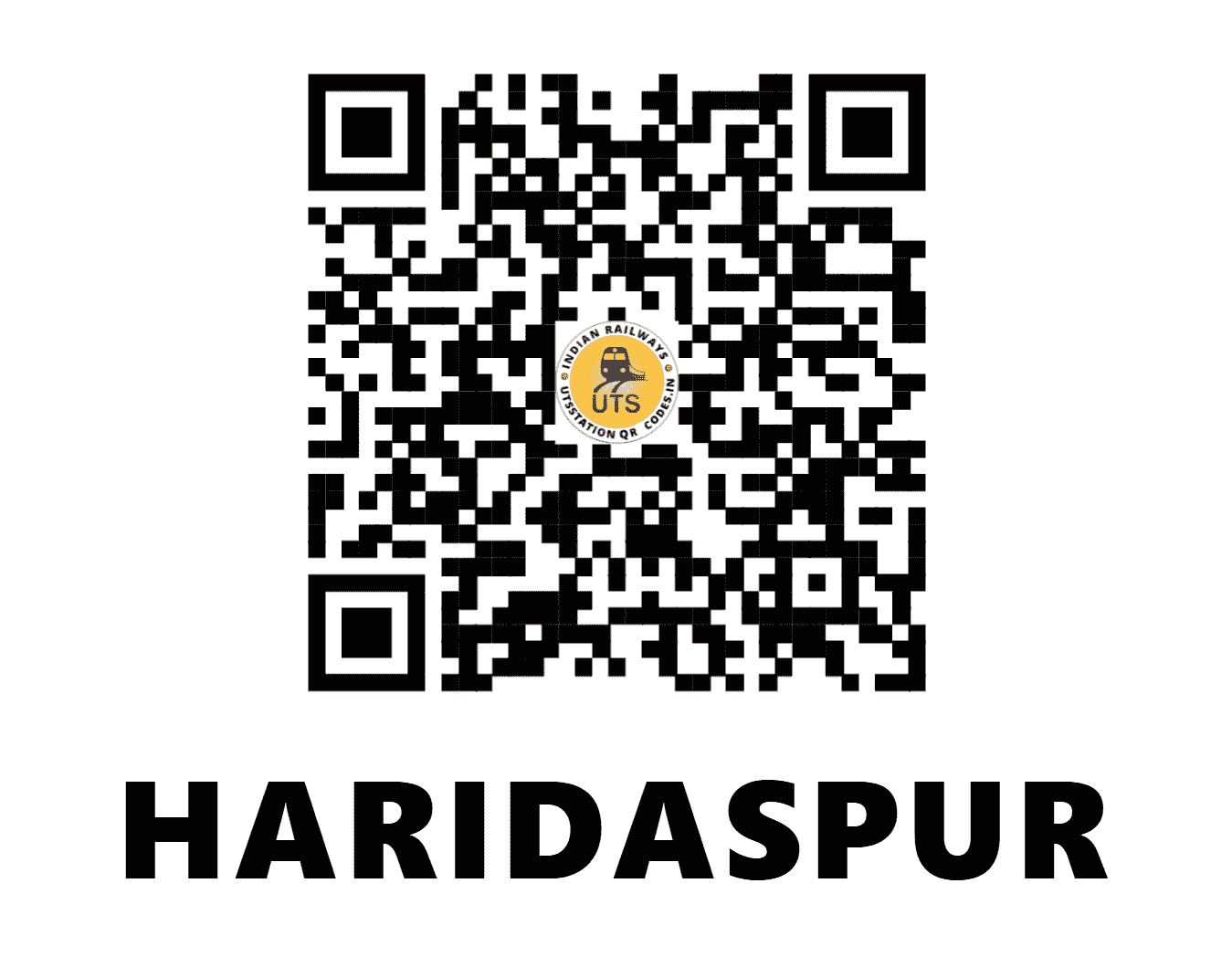 UTS QR Code for HARIDASPUR - HDS - EO (ODISHA)