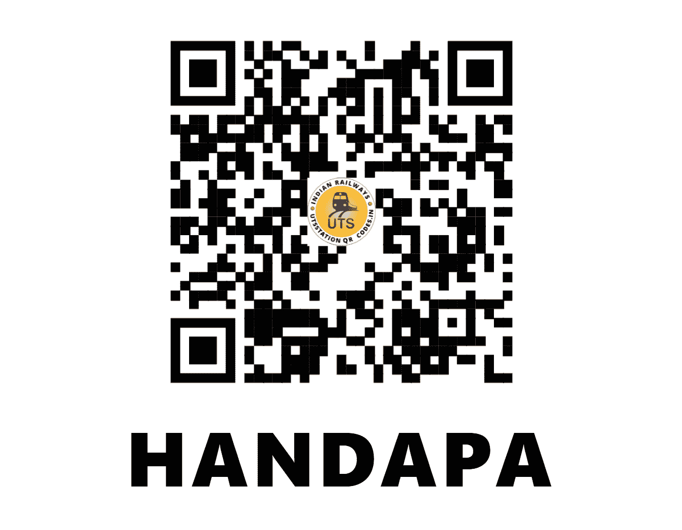 UTS QR Code for HANDAPA - HNPA - EO (ODISHA)