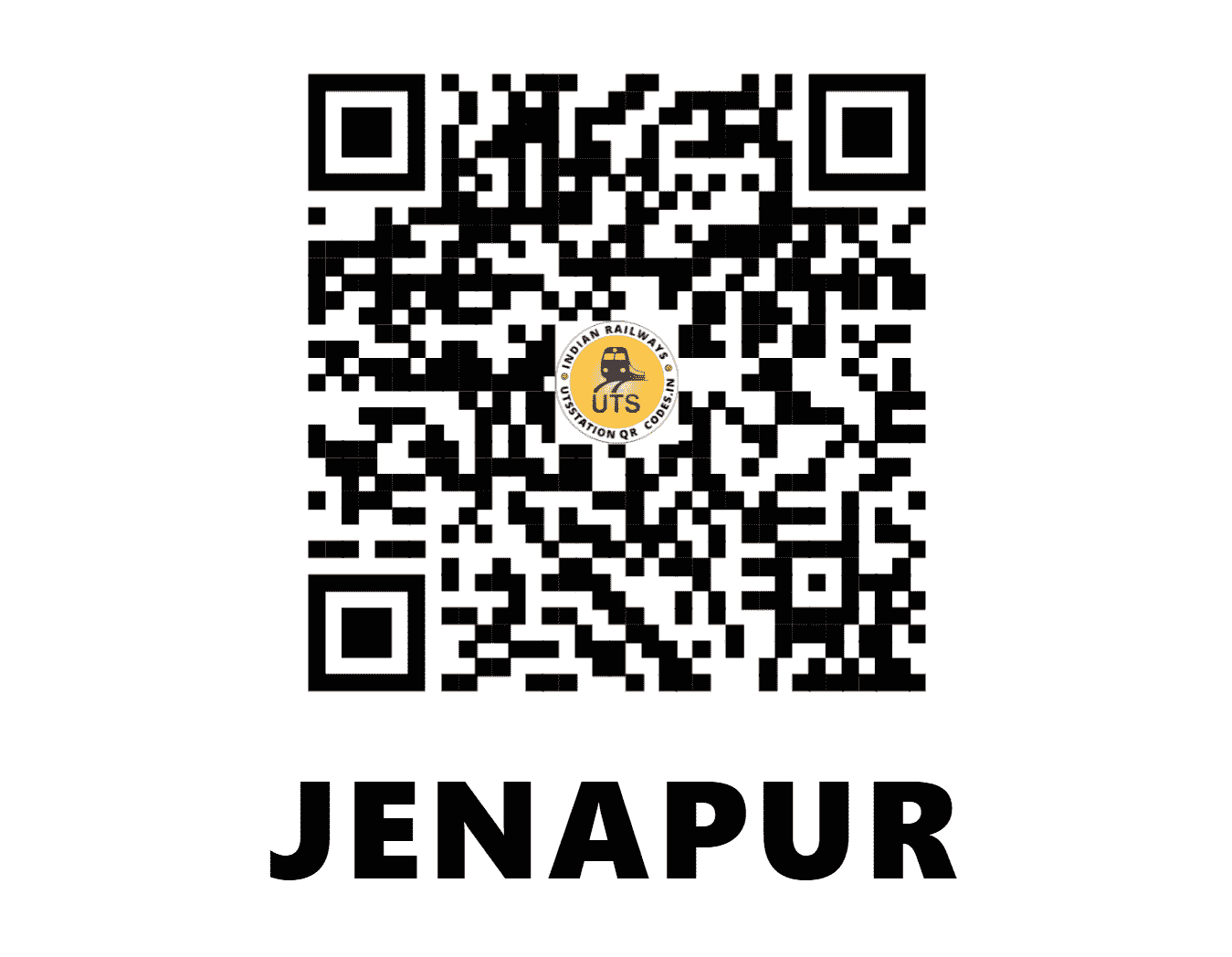 UTS QR Code for JENAPUR - JEN - EO (ODISHA)