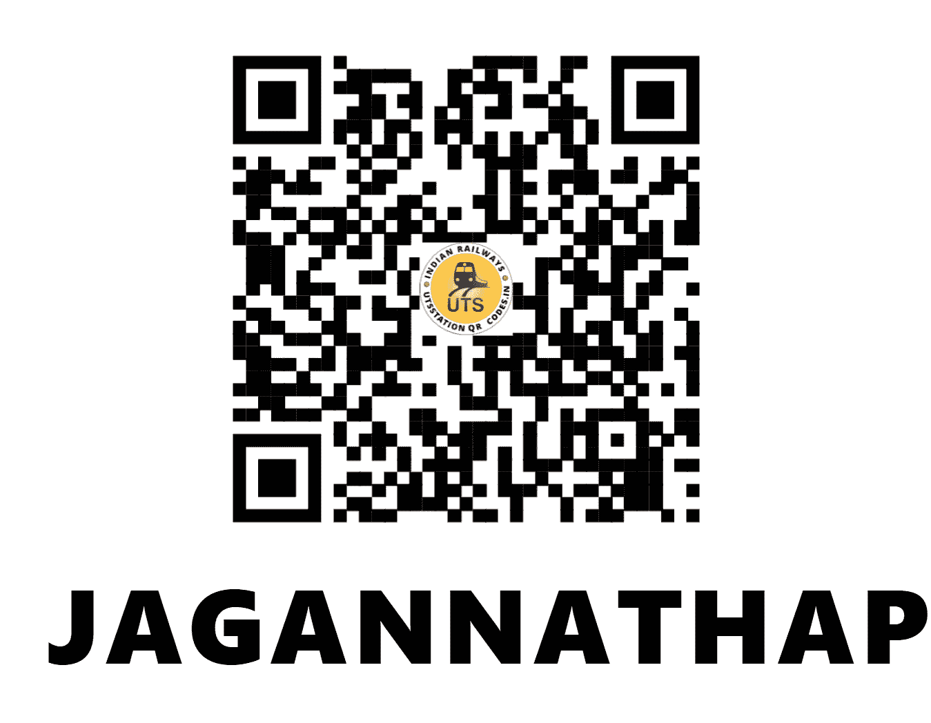 UTS QR Code for JAGANNATHAPUR - JNP - EO (ODISHA)