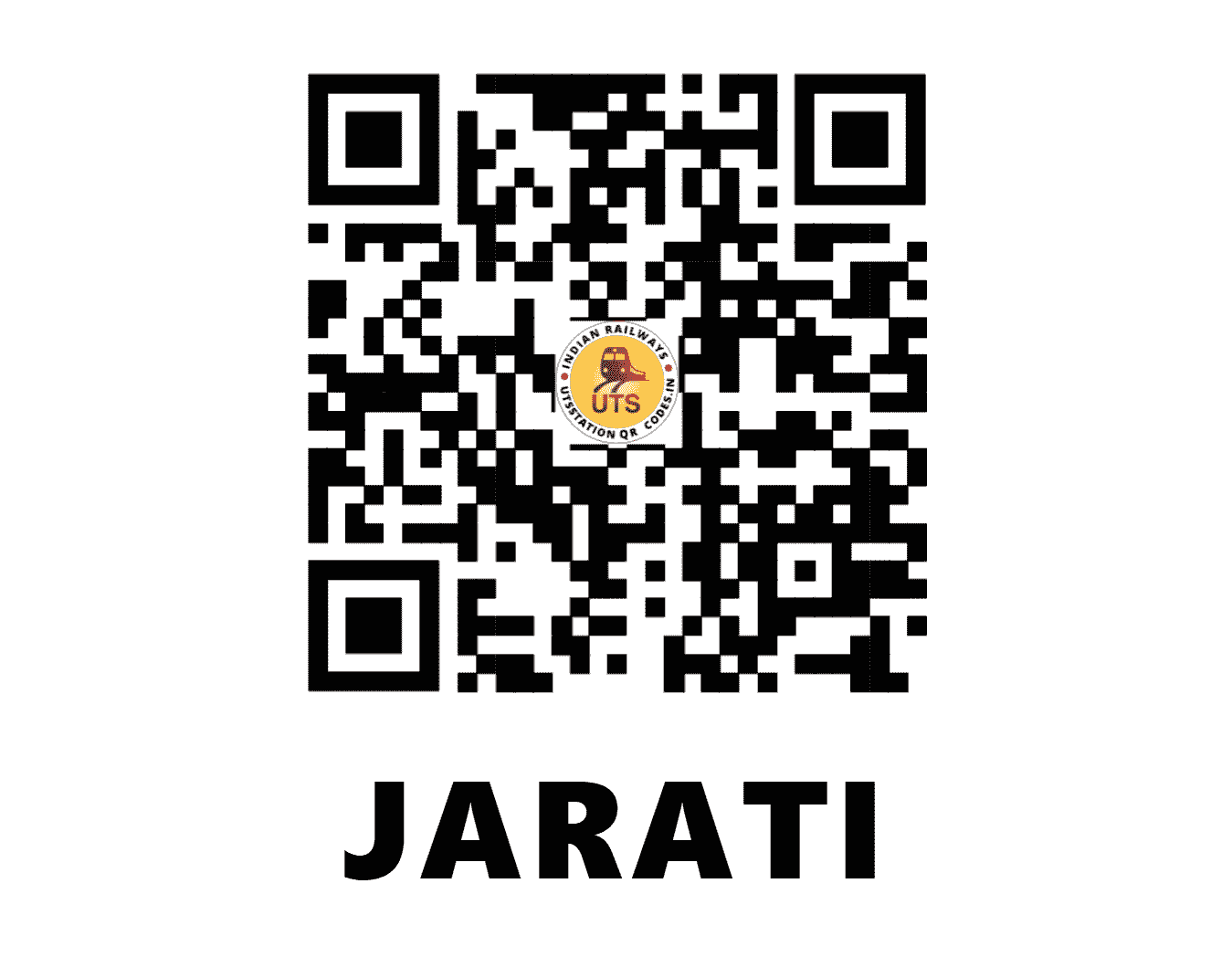 UTS QR Code for JARATI - JRT - EO (ODISHA)