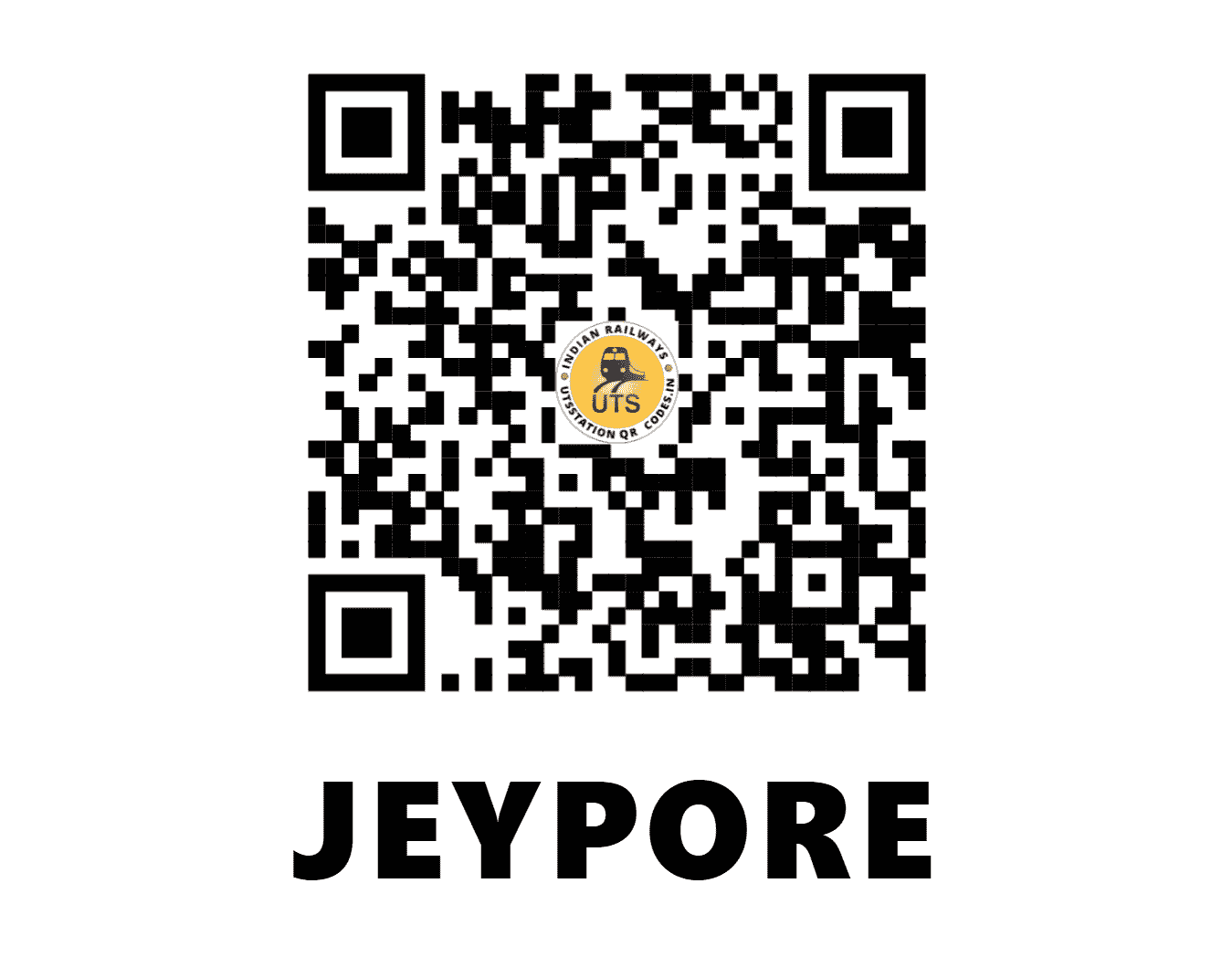 UTS QR Code for JEYPORE - JYP - EO (ODISHA)