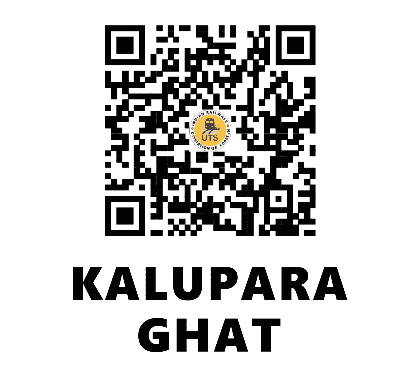UTS QR Code for KALUPARA GHAT - KAPG - EO (ODISHA)