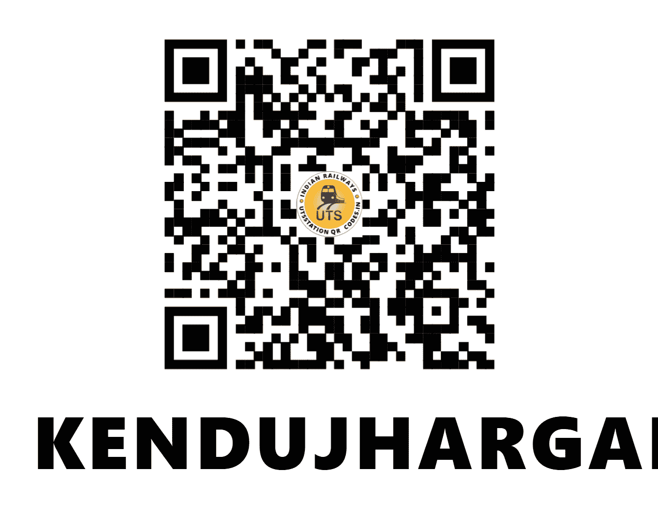 UTS QR Code for KENDUJHARGARH - KDJR - EO (ODISHA)