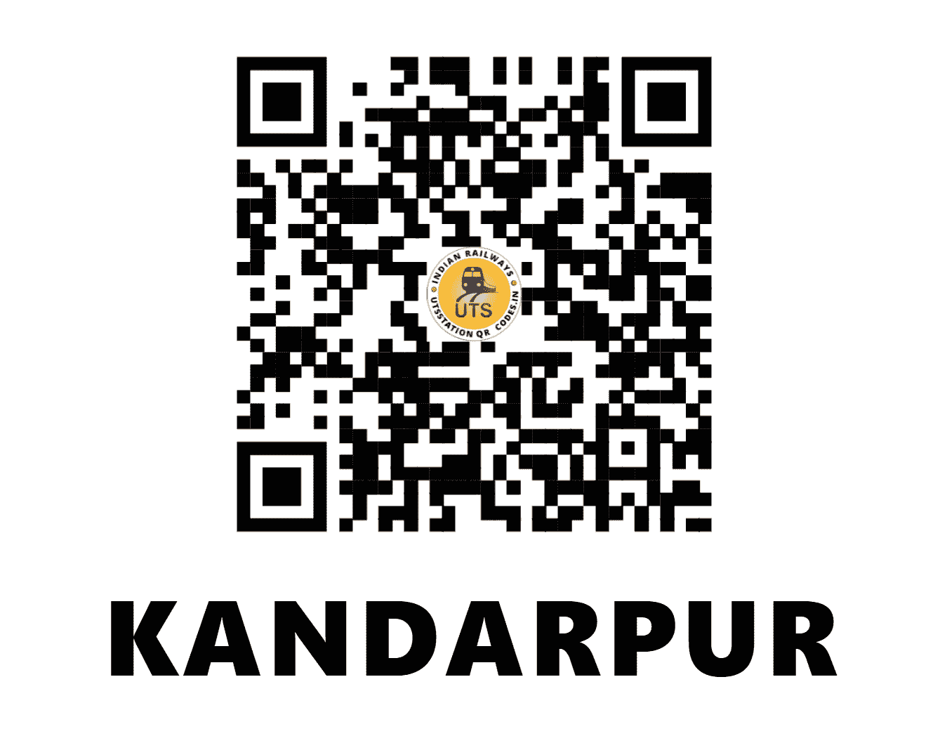 UTS QR Code for KANDARPUR - KDRP - EO (ODISHA)