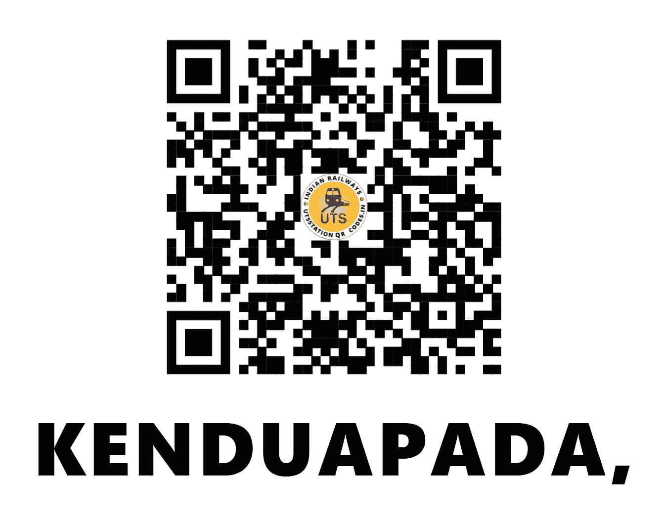 UTS QR Code for KENDUAPADA, - KED - EO (ODISHA)