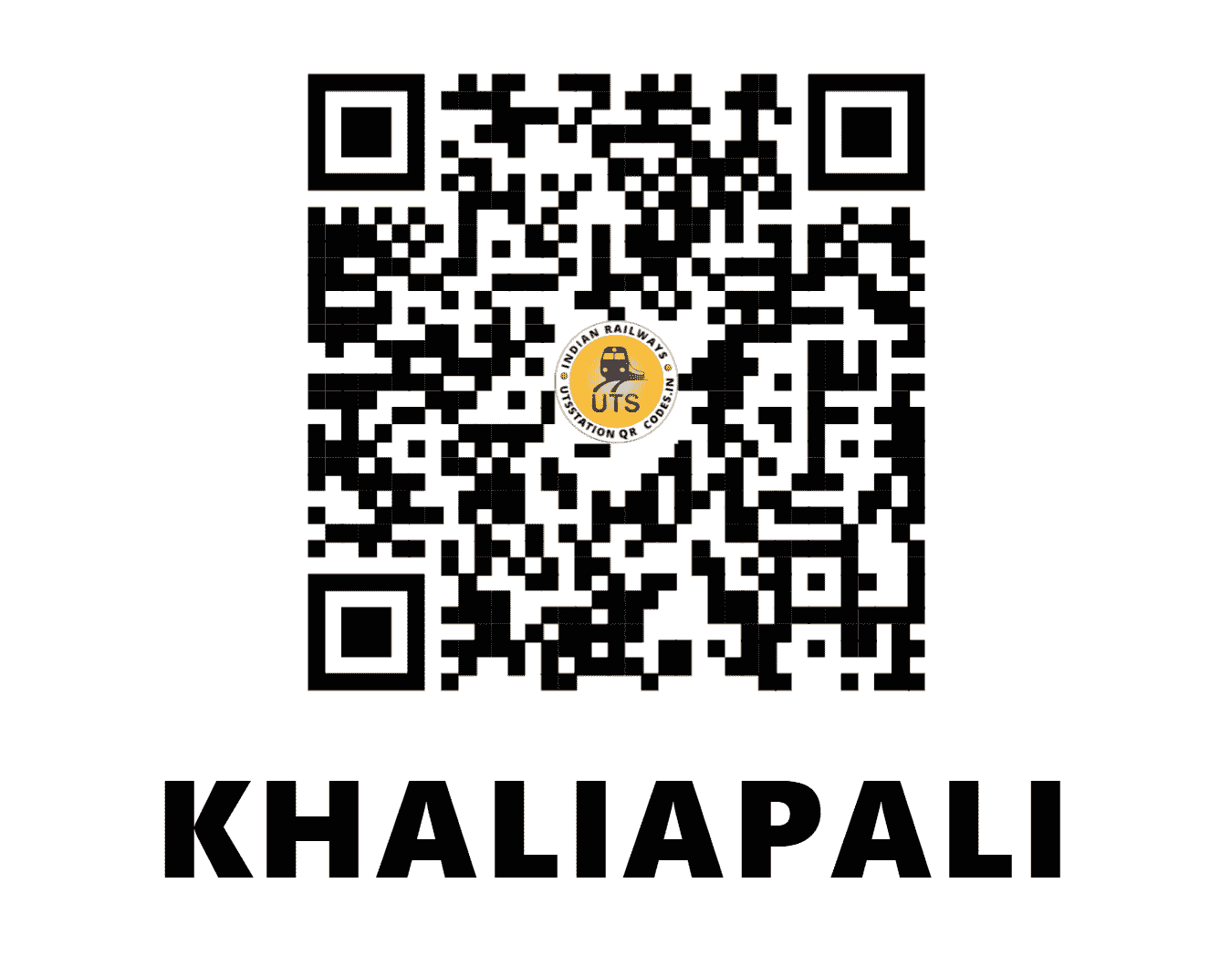 UTS QR Code for KHALIAPALI - KHPL - EO (ODISHA)