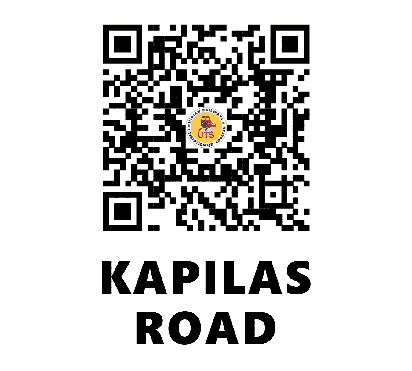 UTS QR Code for KAPILAS ROAD - KIS - EO (ODISHA)
