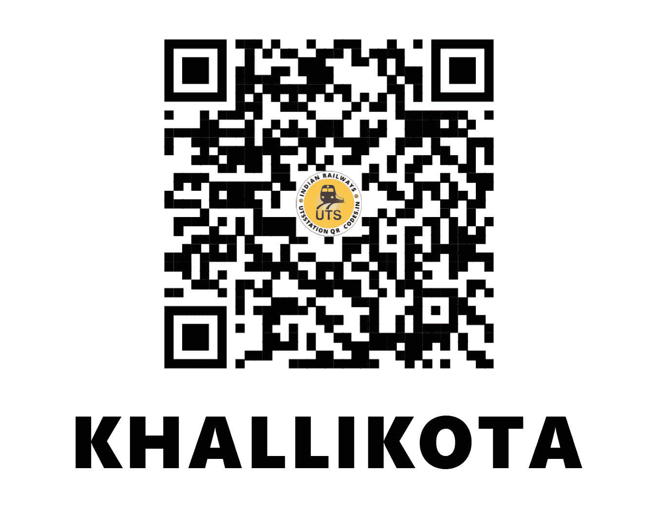 UTS QR Code for KHALLIKOTA - KIT - EO (ODISHA)