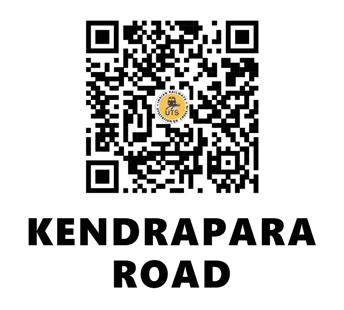 UTS QR Code for KENDRAPARA ROAD - KNPR - EO (ODISHA)