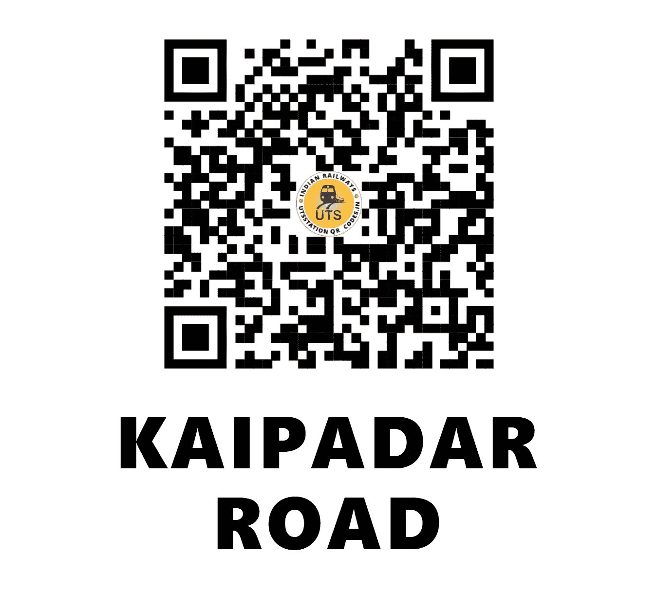 UTS QR Code for KAIPADAR ROAD - KPXR - EO (ODISHA)