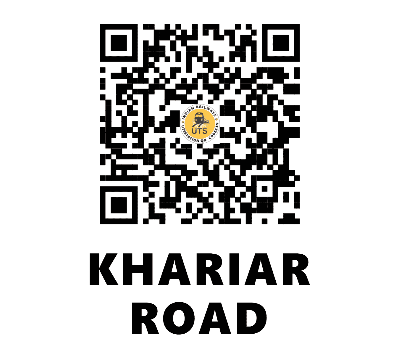 UTS QR Code for KHARIAR ROAD - KRAR - EO (ODISHA)
