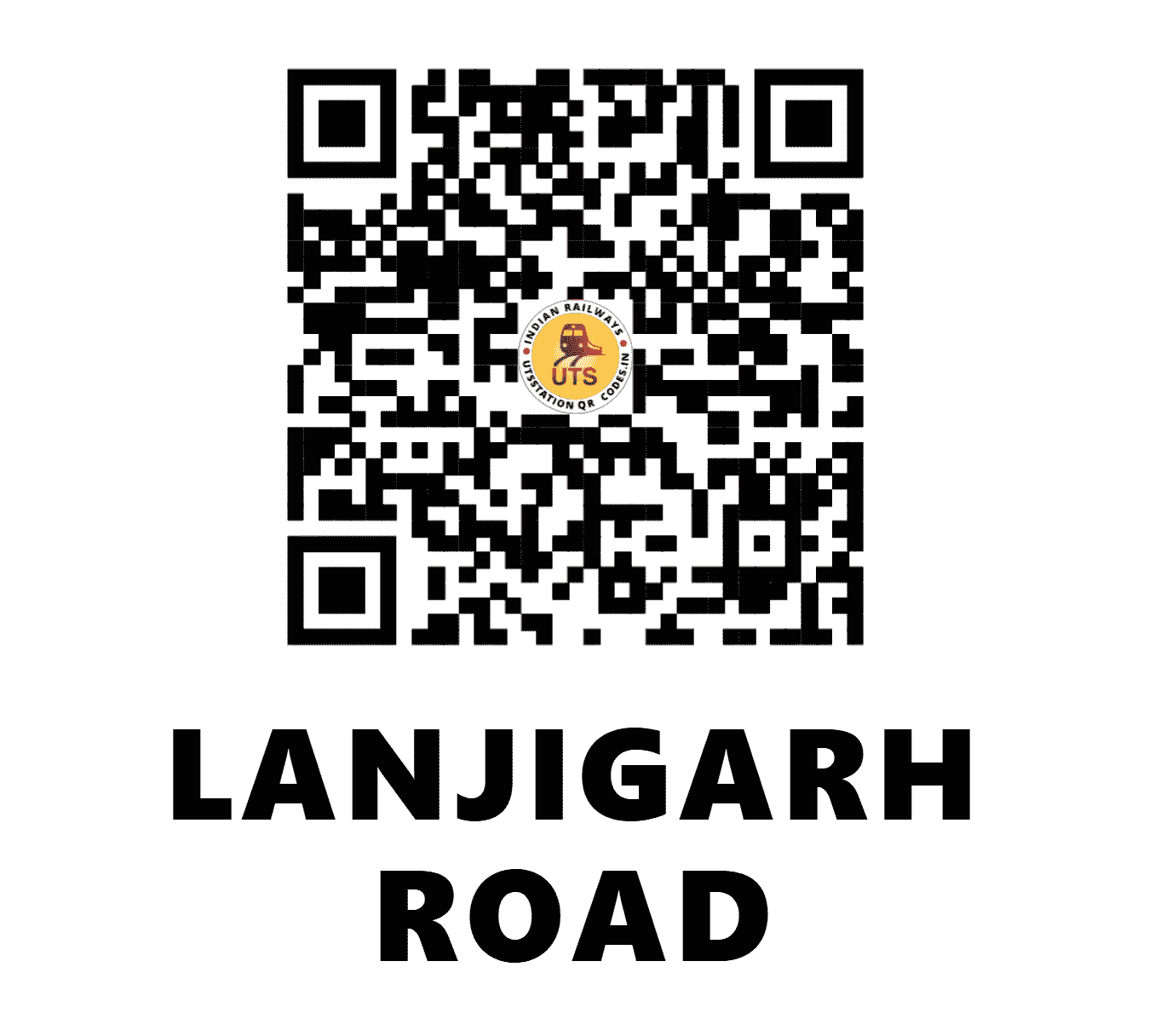 UTS QR Code for LANJIGARH ROAD - LJR - EO (ODISHA)