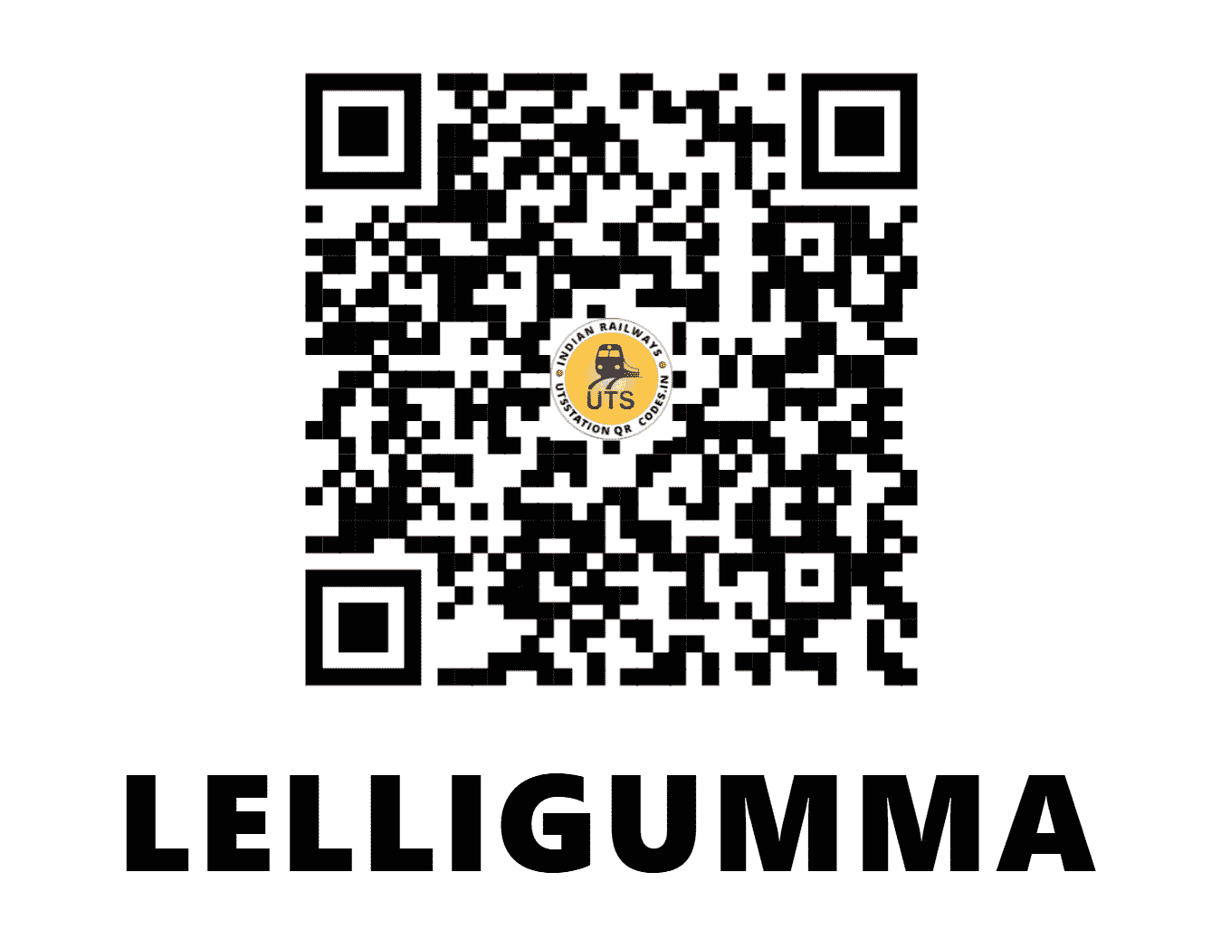 UTS QR Code for LELLIGUMMA - LLGM - EO (ODISHA)