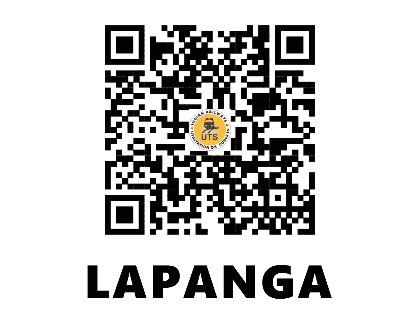 UTS QR Code for LAPANGA - LPG - EO (ODISHA)