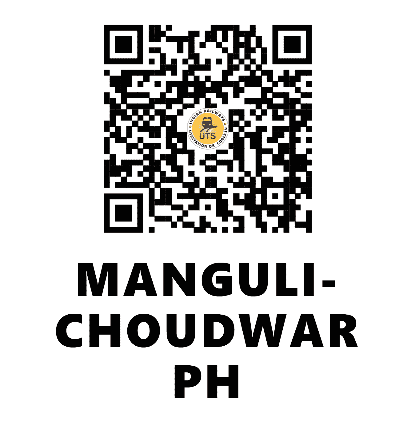 UTS QR Code for MANGULI-CHOUDWAR PH - MACR - EO (ODISHA)