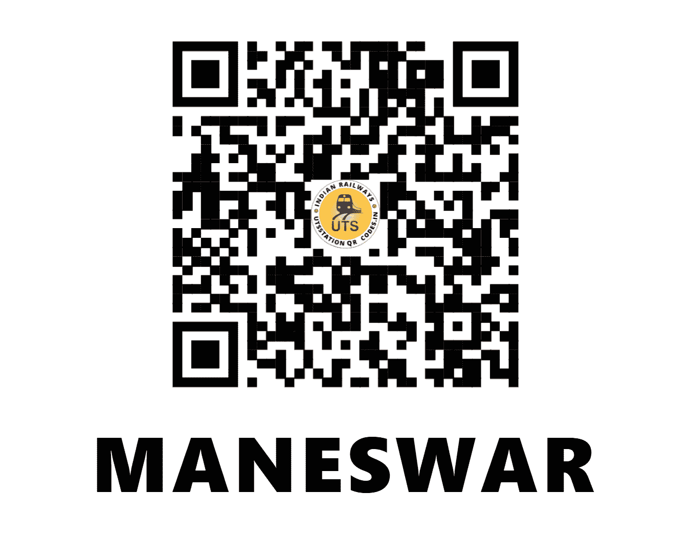 UTS QR Code for MANESWAR - MANE - EO (ODISHA)