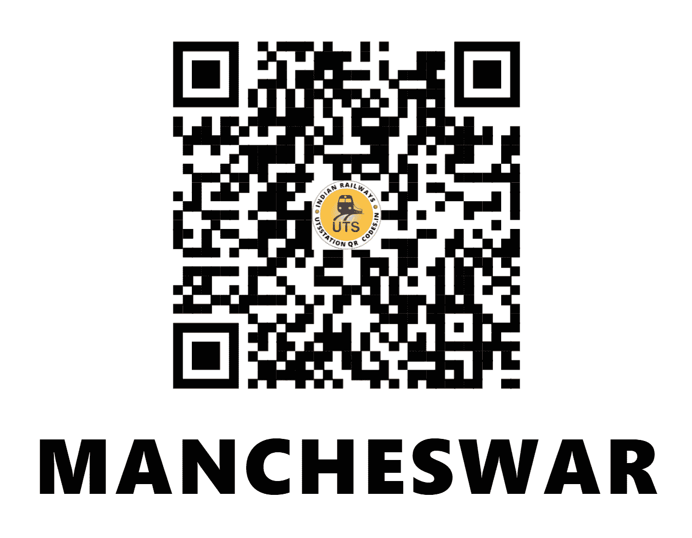 UTS QR Code for MANCHESWAR - MCS - EO (ODISHA)