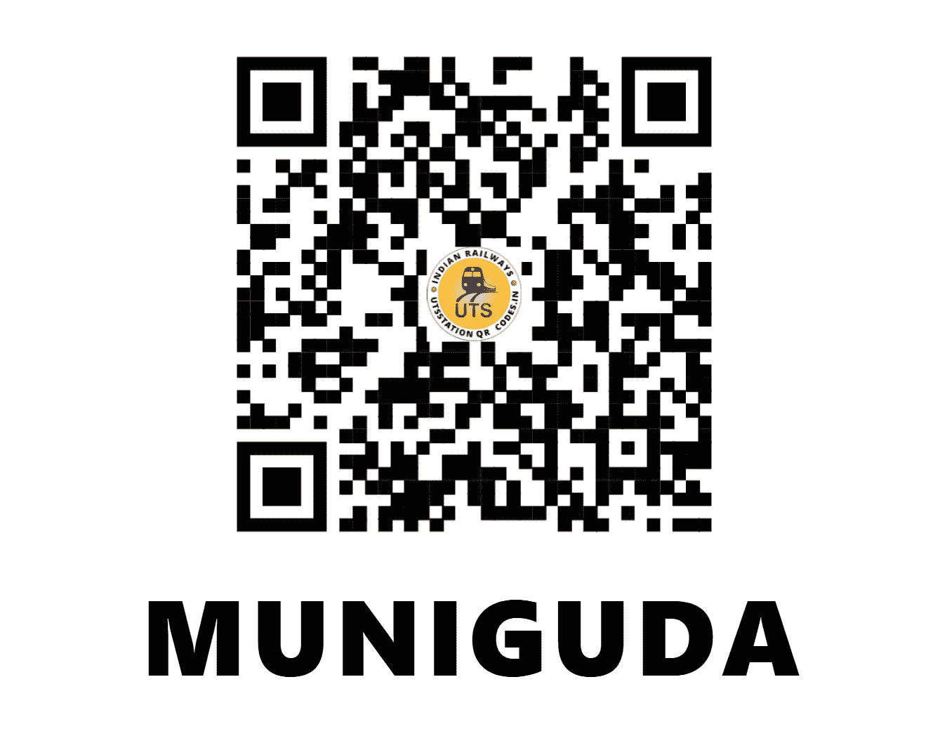 UTS QR Code for MUNIGUDA - MNGD - EO (ODISHA)