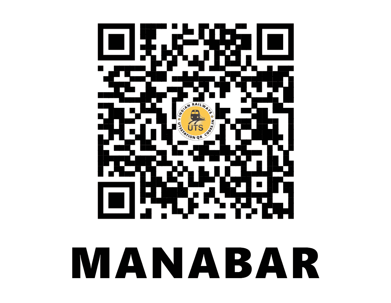 UTS QR Code for MANABAR - MVF - EO (ODISHA)