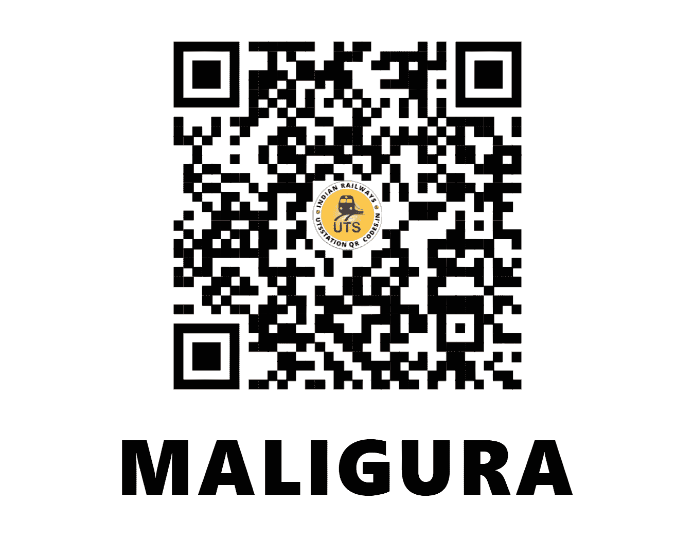 UTS QR Code for MALIGURA - MVG - EO (ODISHA)