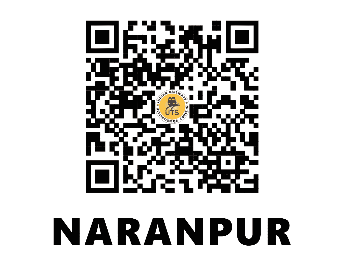UTS QR Code for NARANPUR - NANR - EO (ODISHA)