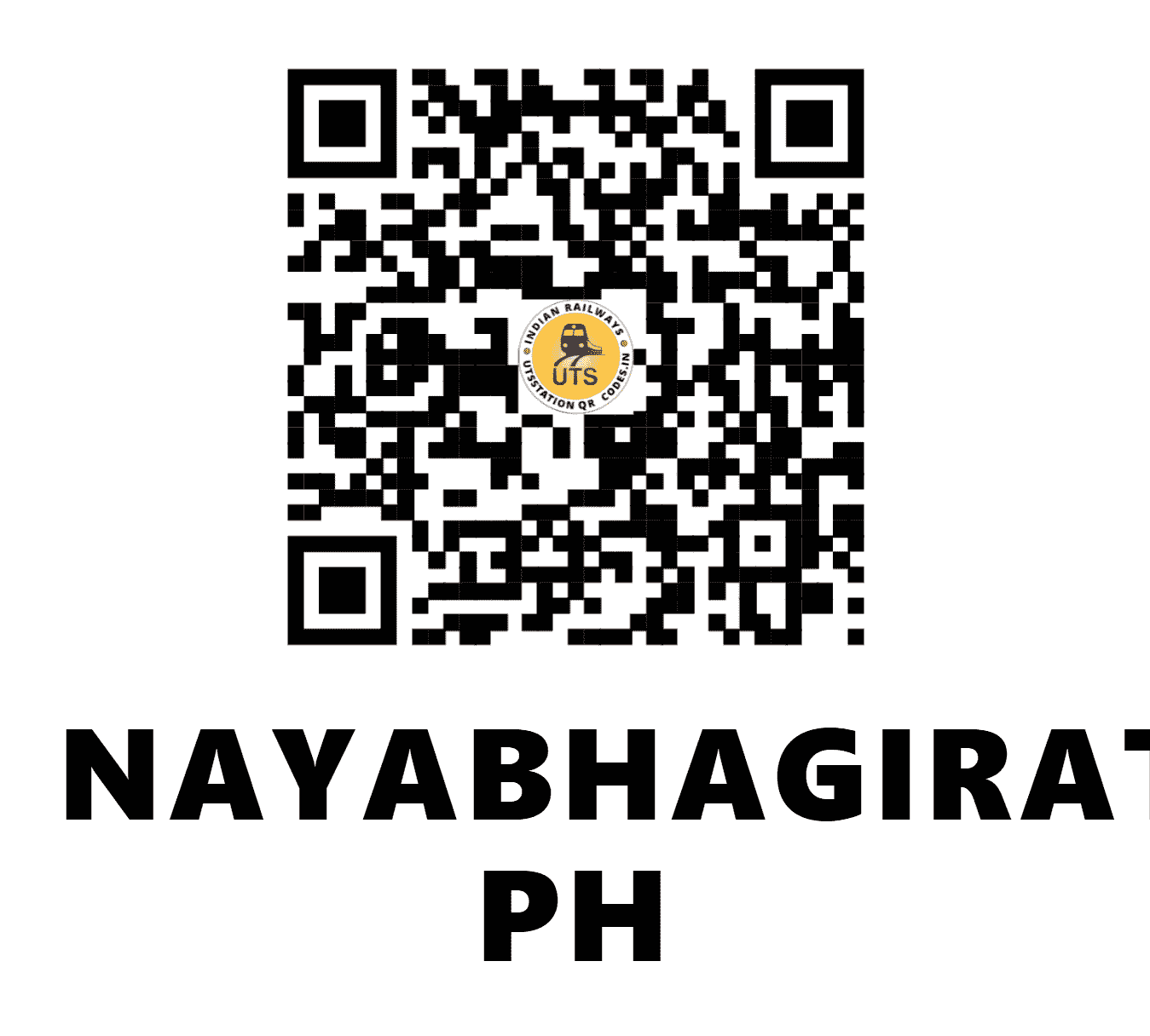 UTS QR Code for NAYABHAGIRATHIPUR PH - NBT - EO (ODISHA)