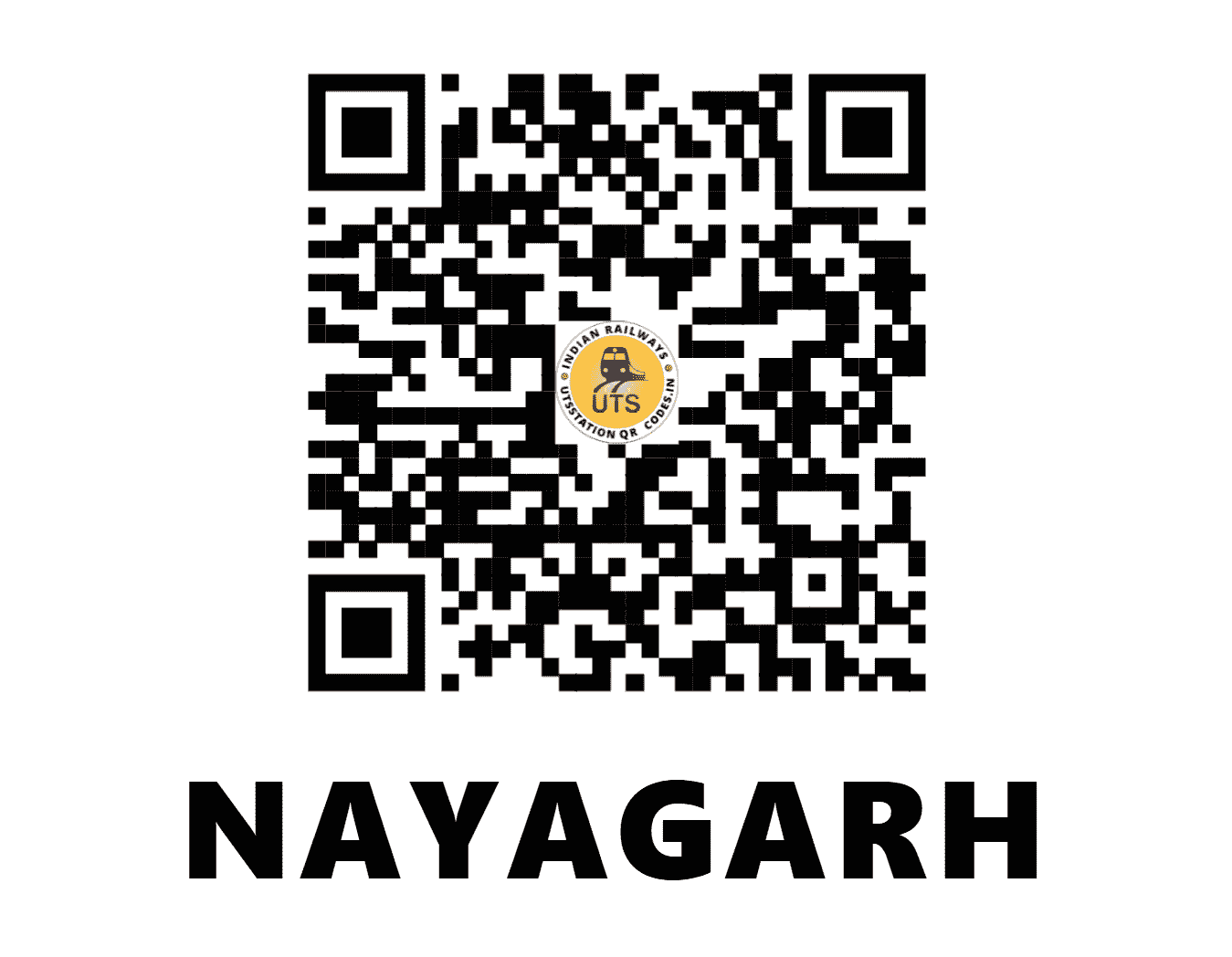 UTS QR Code for NAYAGARH - NYG - EO (ODISHA)