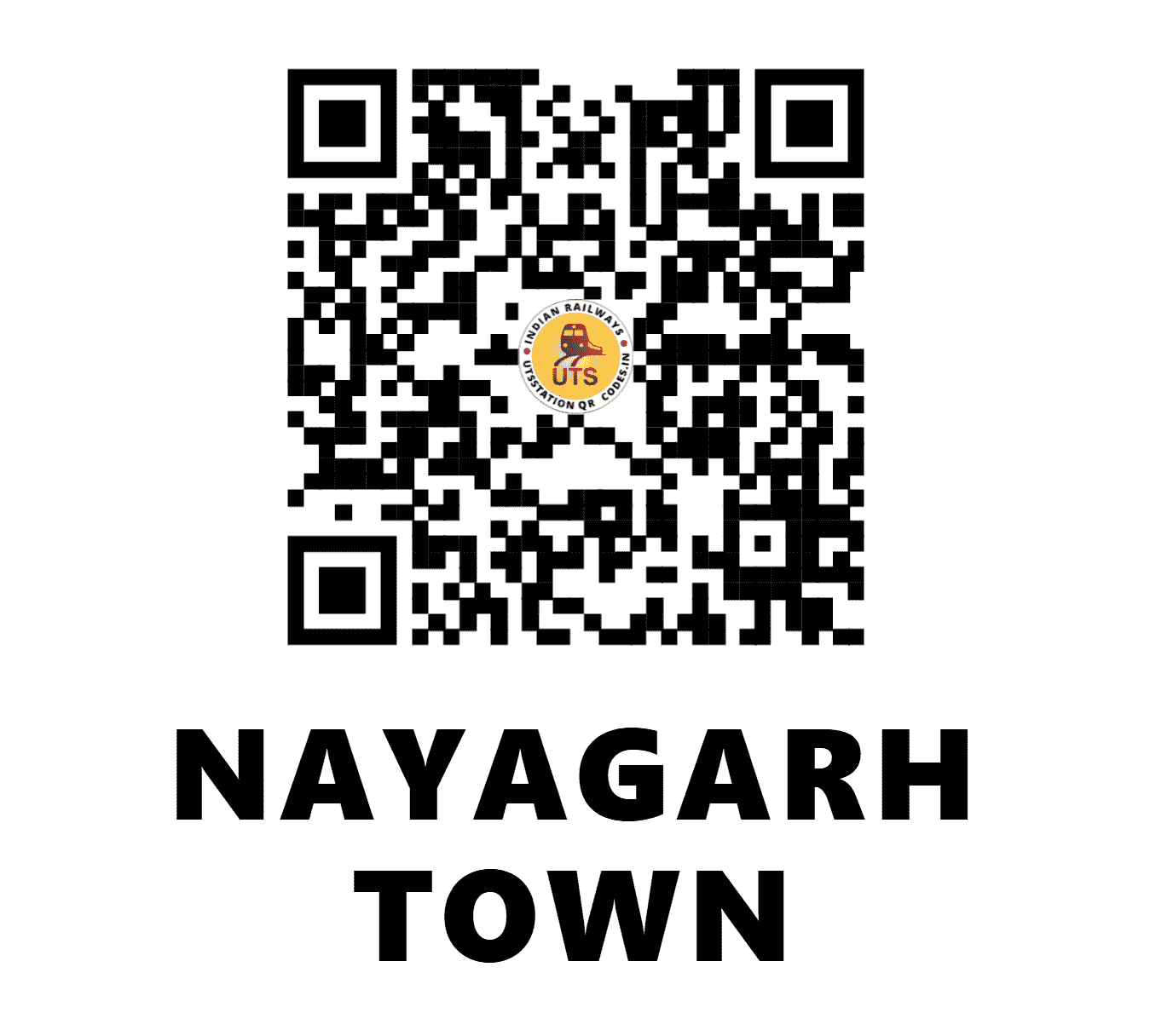 UTS QR Code for NAYAGARH TOWN - NYGT - EO (ODISHA)