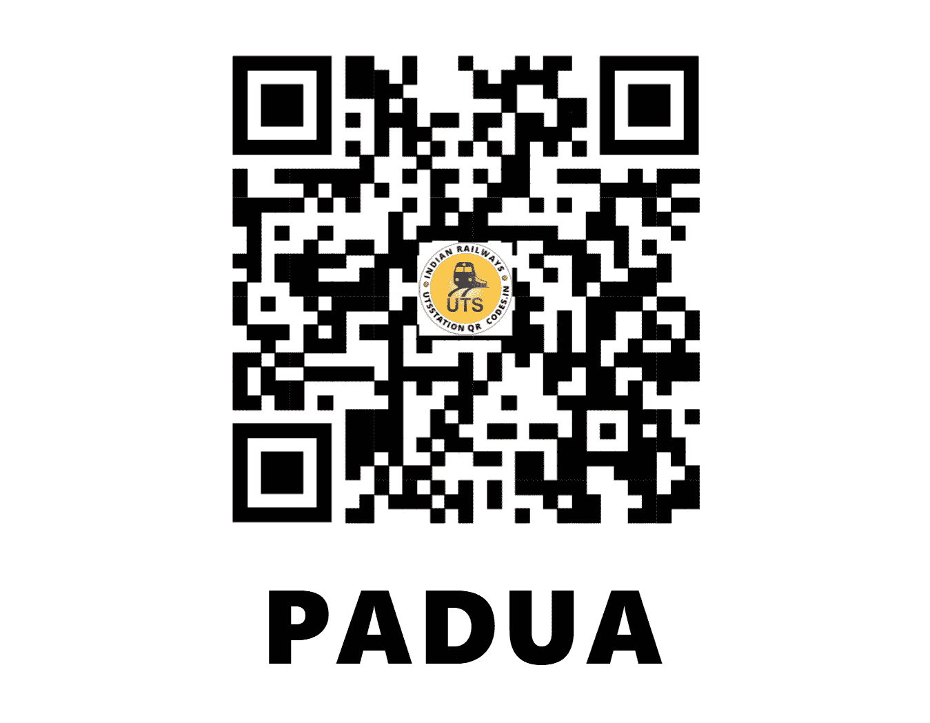 UTS QR Code for PADUA - PFU - EO (ODISHA)