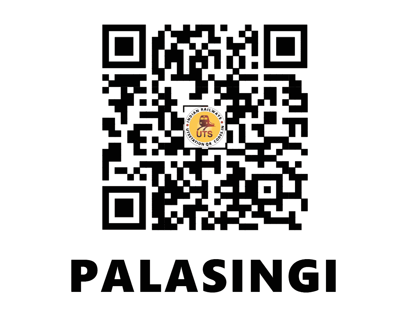 UTS QR Code for PALASINGI - PLSG - EO (ODISHA)