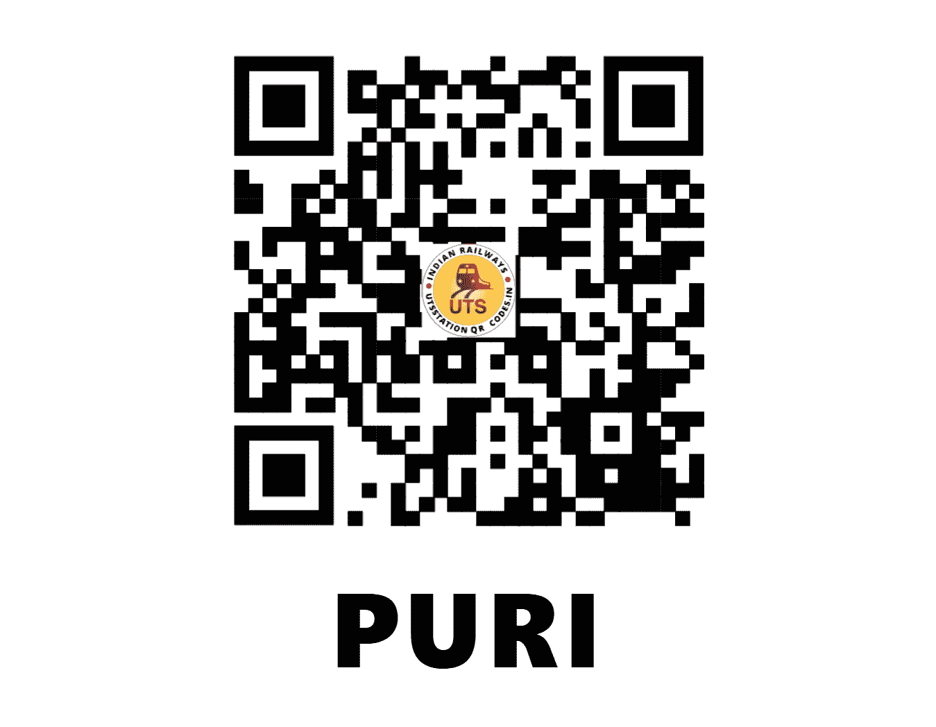 UTS QR Code for PURI - PURI - EO (ODISHA)