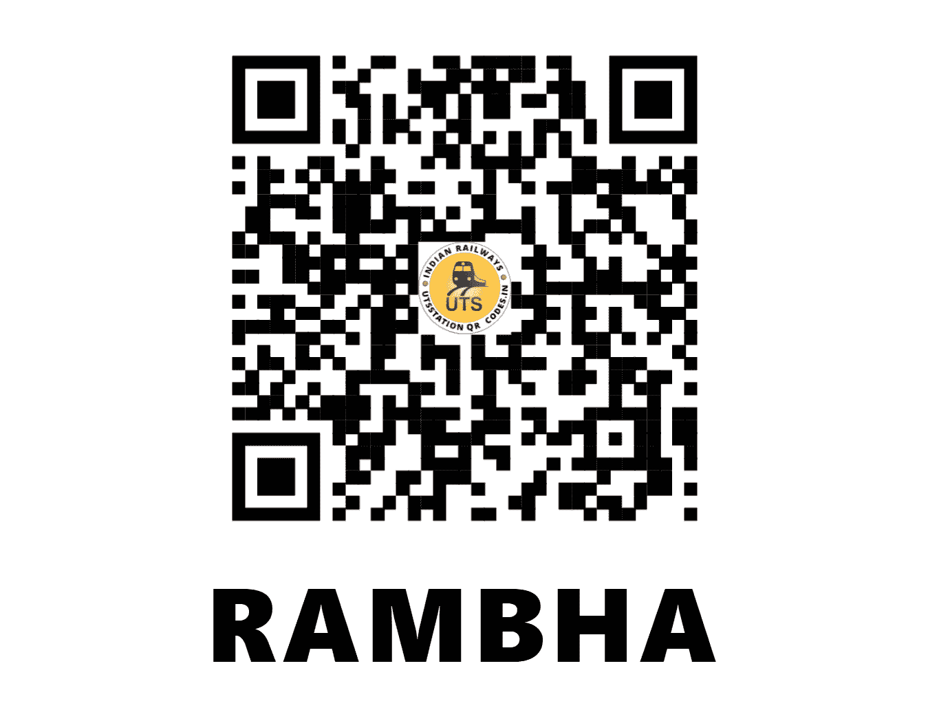 UTS QR Code for RAMBHA - RBA - EO (ODISHA)