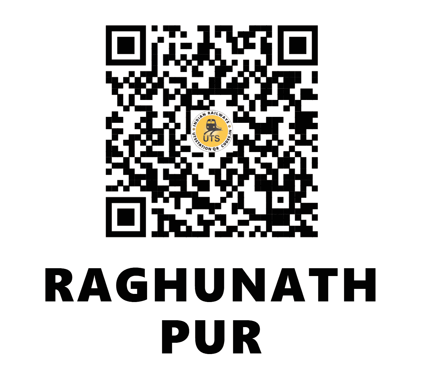 UTS QR Code for RAGHUNATH PUR - RCTC - EO (ODISHA)
