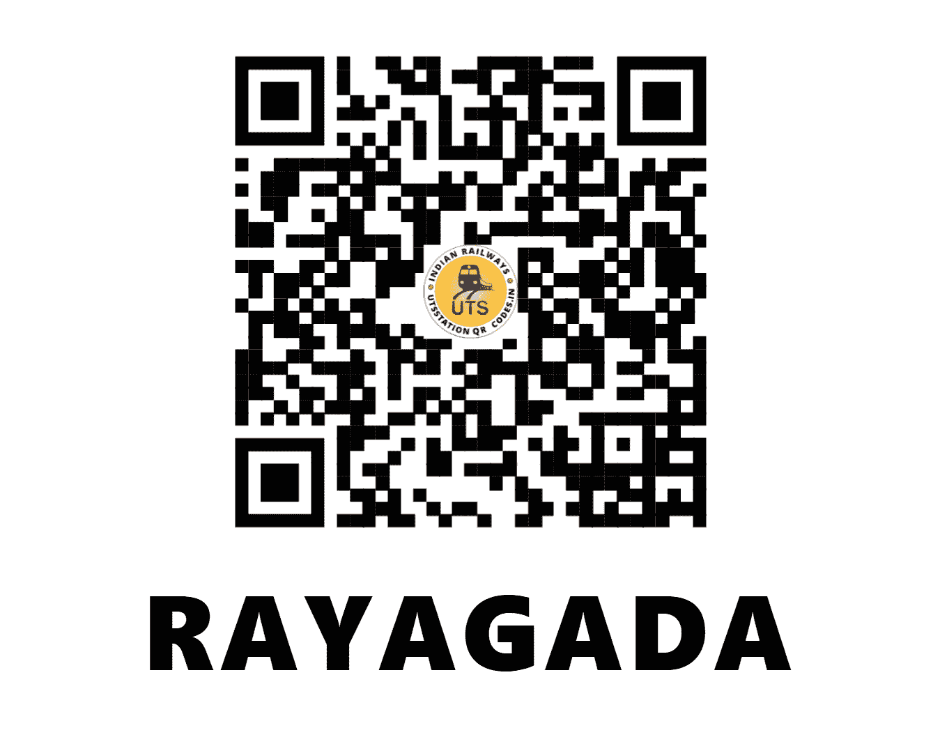 UTS QR Code for RAYAGADA - RGDA - EO (ODISHA)