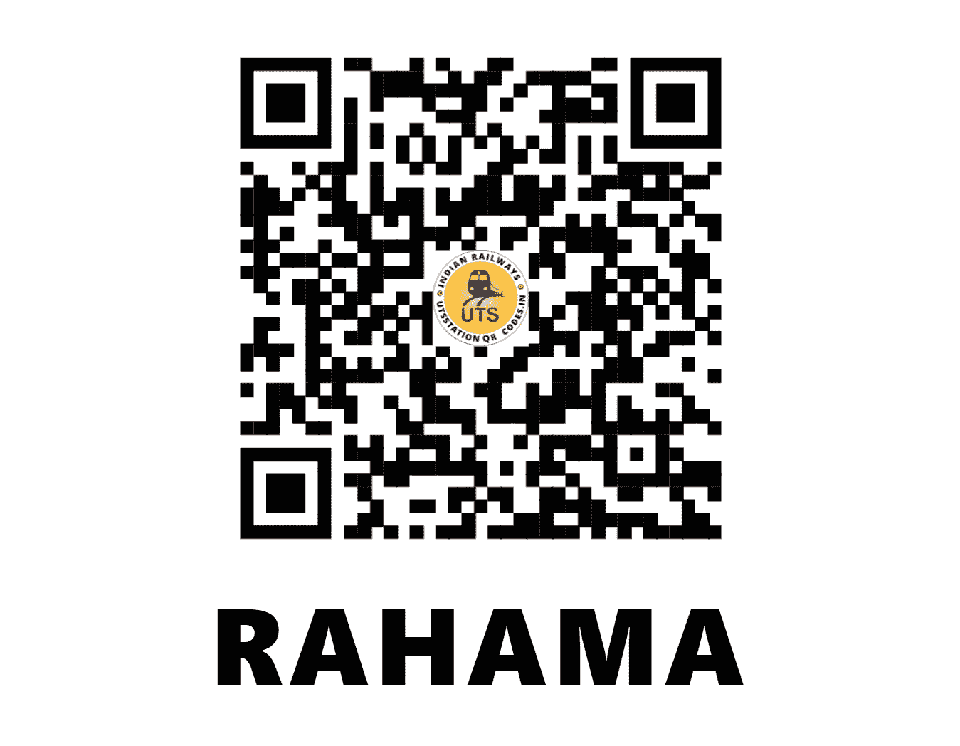 UTS QR Code for RAHAMA - RHMA - EO (ODISHA)