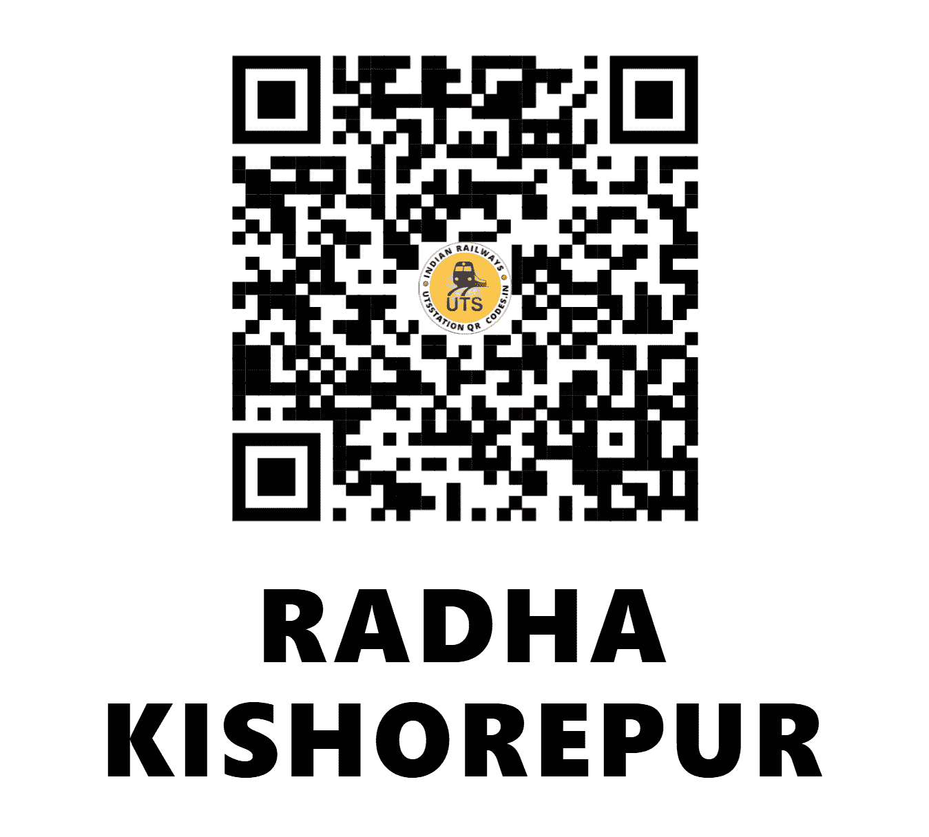 UTS QR Code for RADHA KISHOREPUR - RQP - EO (ODISHA)