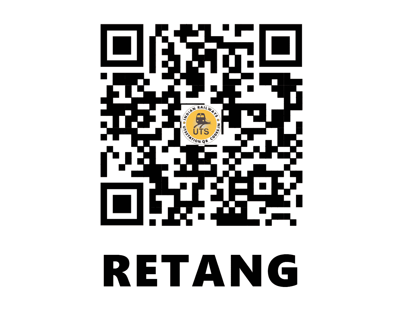 UTS QR Code for RETANG - RTN - EO (ODISHA)