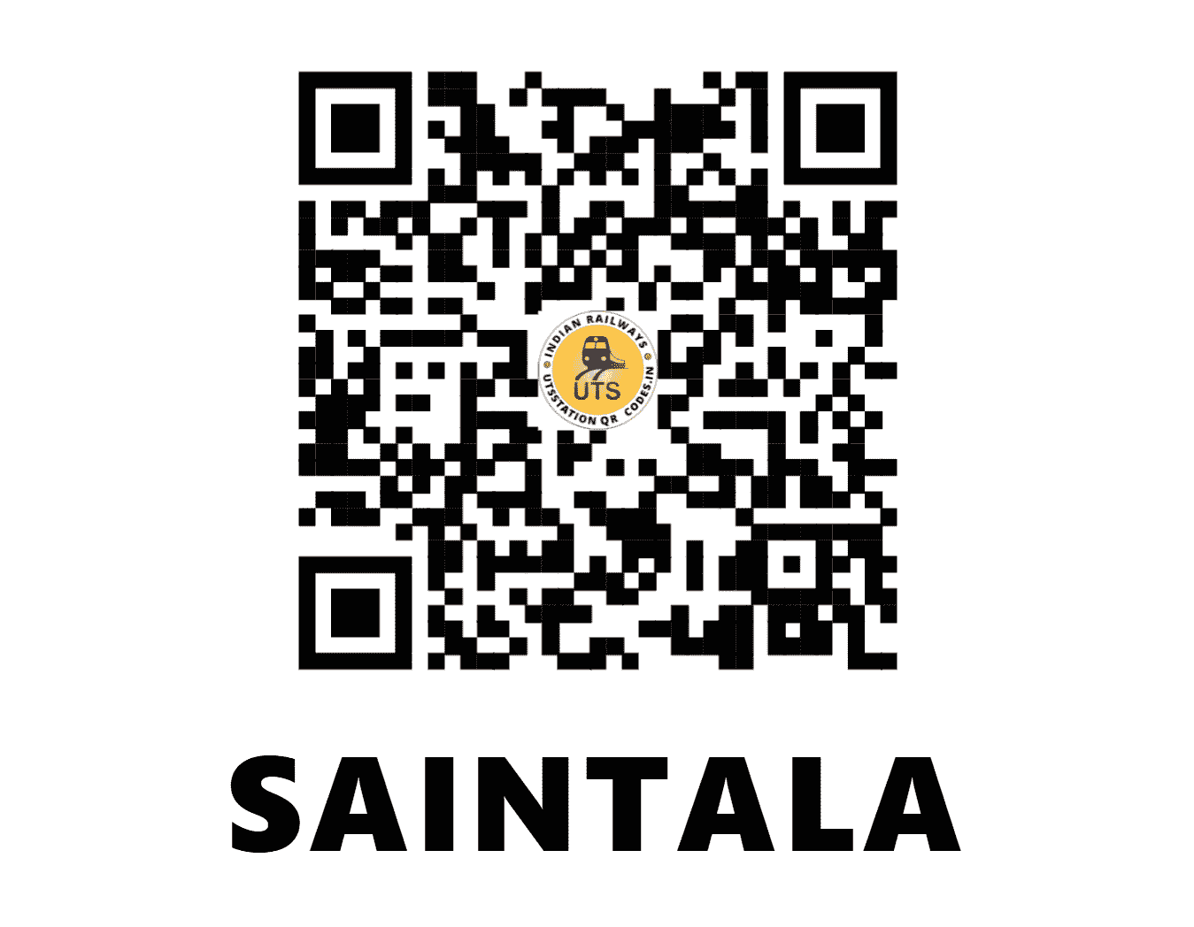 UTS QR Code for SAINTALA - SFC - EO (ODISHA)